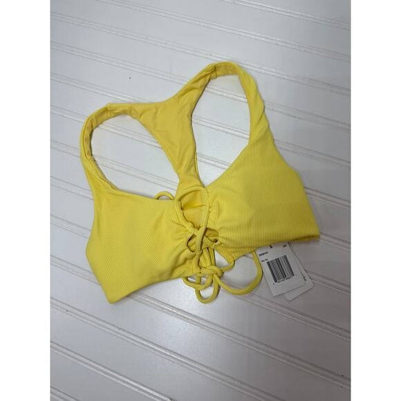 NWT L Space Bikini Top Dax Yellow Wrap Tie &  Color-Block Ringo Bundle Size S - Picture 5 of 6